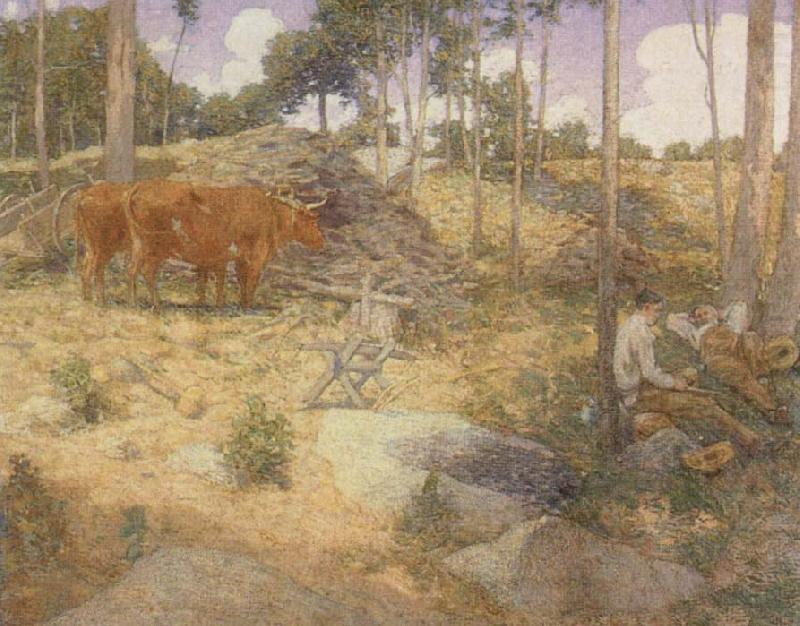 julian alden weir Midday Rest in New England china oil painting image